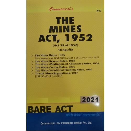 Commercial's Mines Act, 1952 Bare Act 2021